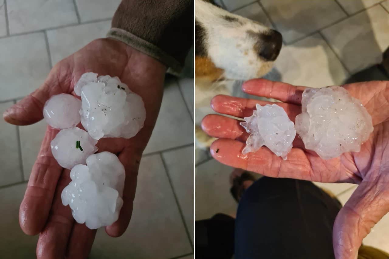 Francia, cadono sassi di ghiaccio dal cielo. E’ grandine. Evento storico per questo periodo dell’anno