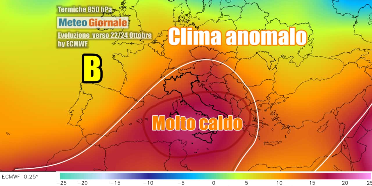 Italia in una bolla di caldo eccezionale per il periodo