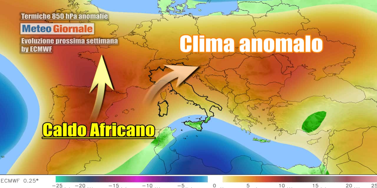 Eccessi di caldo in gran parte d'Europa