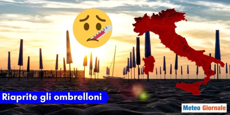 Meteo prossimi giorni, impenna l’Alta Pressione africana. Caldo fuori stagione