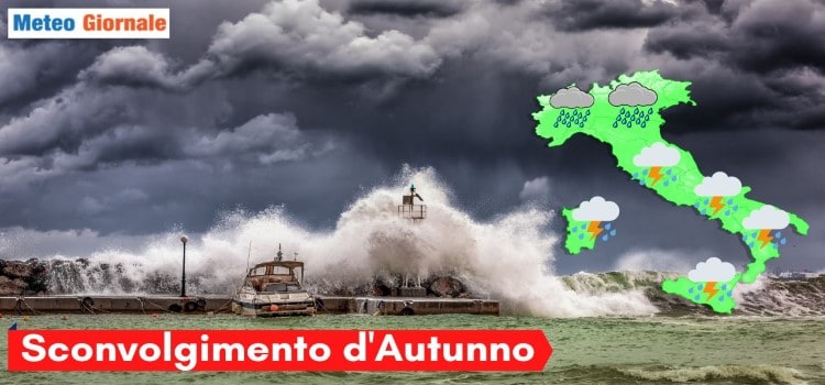Meteo autunnale si complica notevolmente. Bel tempo e caldo, ma poi stravolgimento