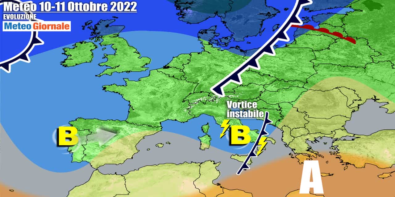 Meteo più instabile anche dopo il weekend