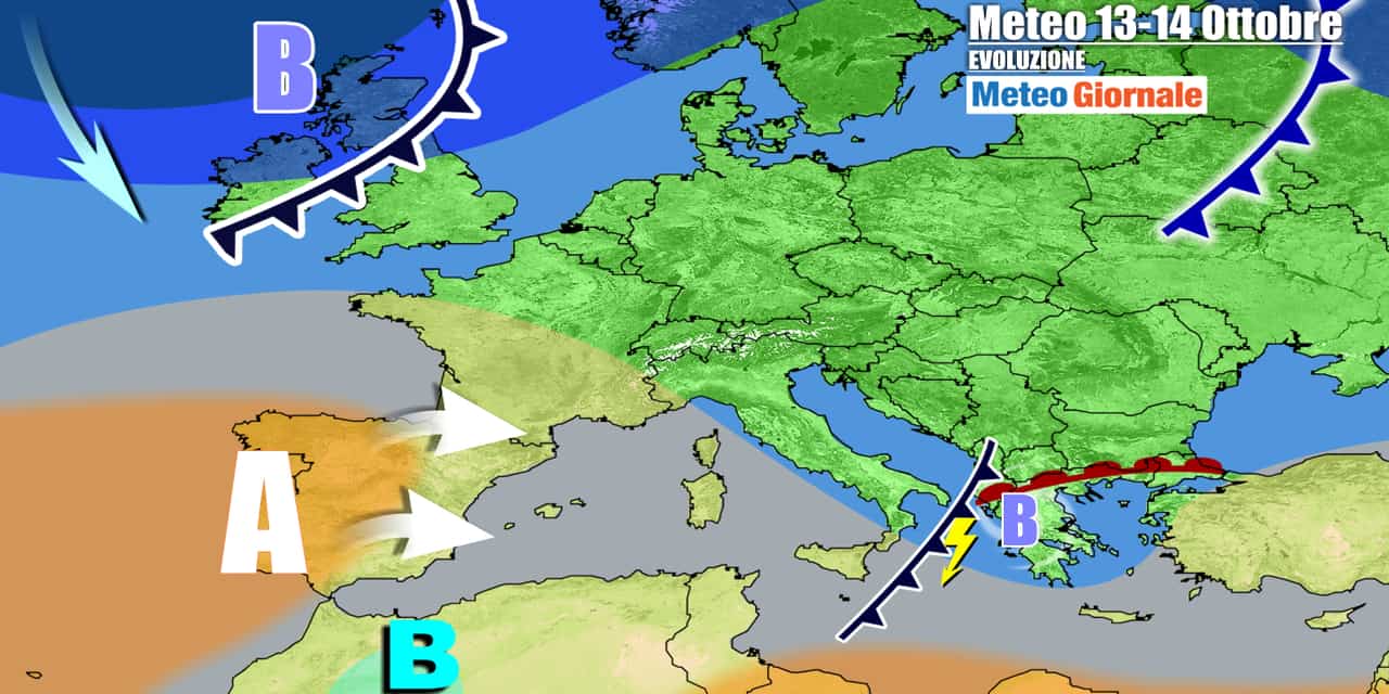 Anticiclone in arrivo per il weekend