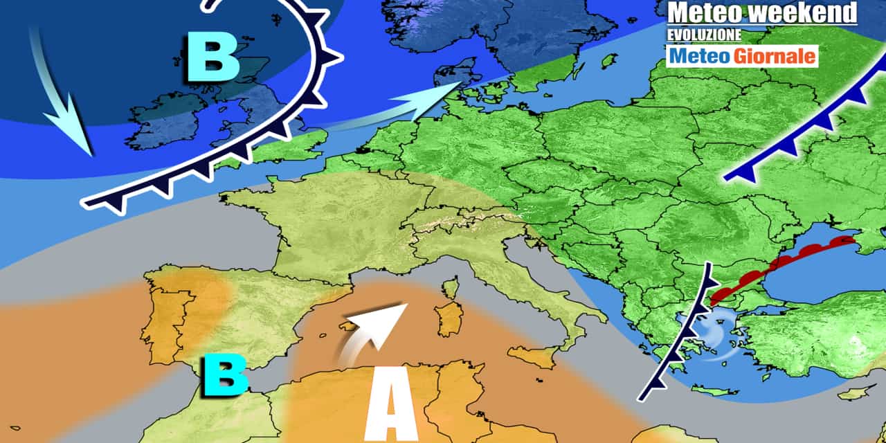 Alta Pressione in arrivo nel weekend