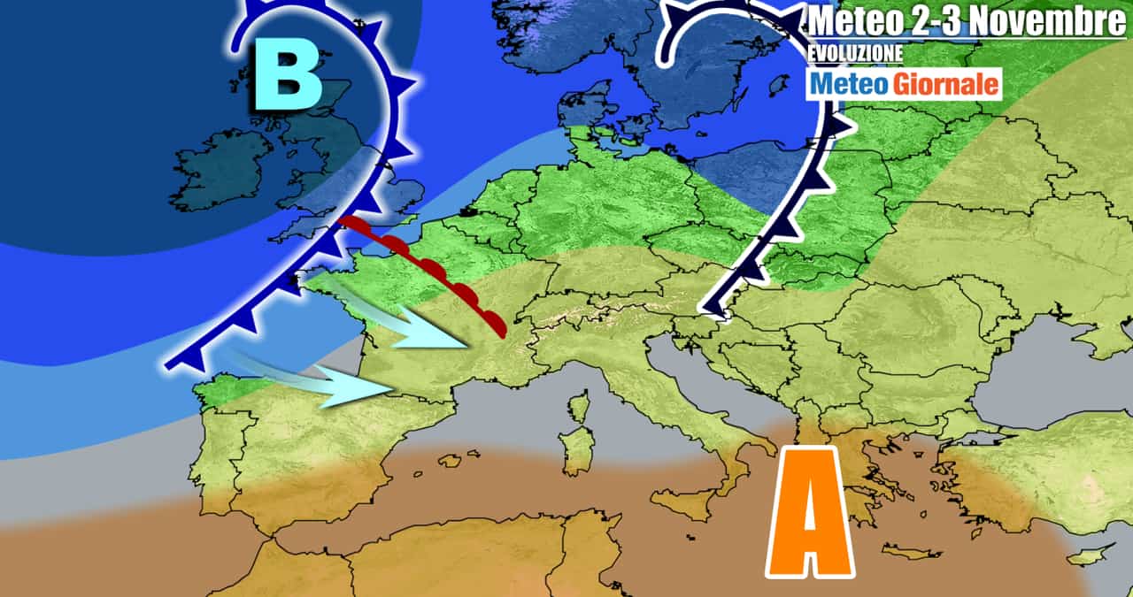 Verso deciso sconquasso meteo