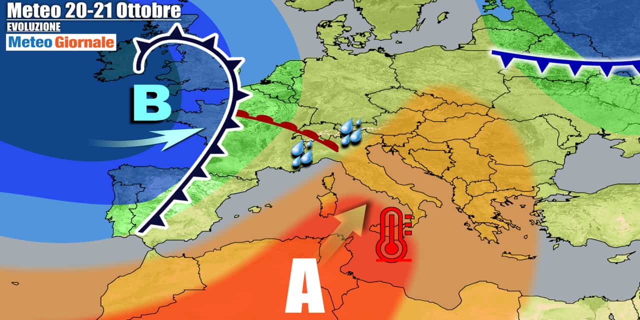 Una perturbazione lambirà il Nord Italia dopo metà settimana