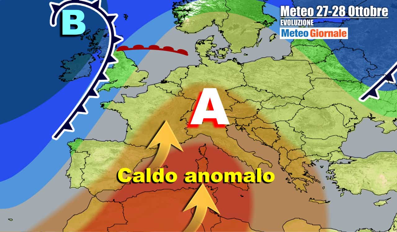 Autunno messo da parte in quasi tutta Europa