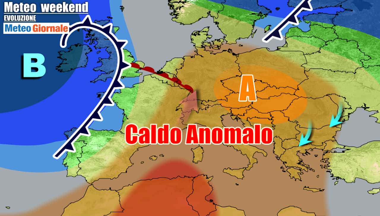Grande anticiclone, ma da ovest avanza perturbazione
