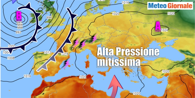 Meteo 15 giorni: caldo eccezionale, ma anche temporali
