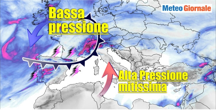 Meteo, veloce Perturbazione, ma l’Alta Pressione non molla