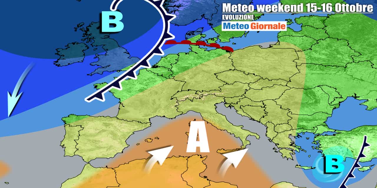 Alta Pressione in espansione dall'Africa al Mediterraneo nei prossimi giorni