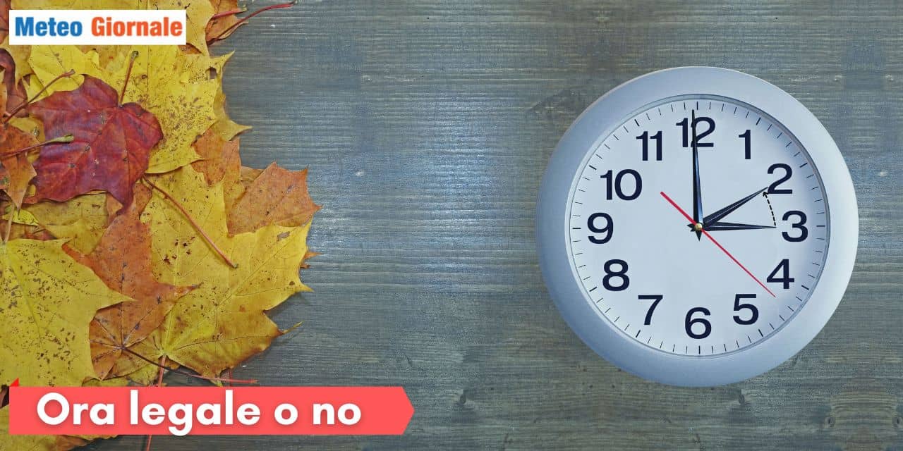 Cambio dell'ora nell'ultimo weekend di Ottobre