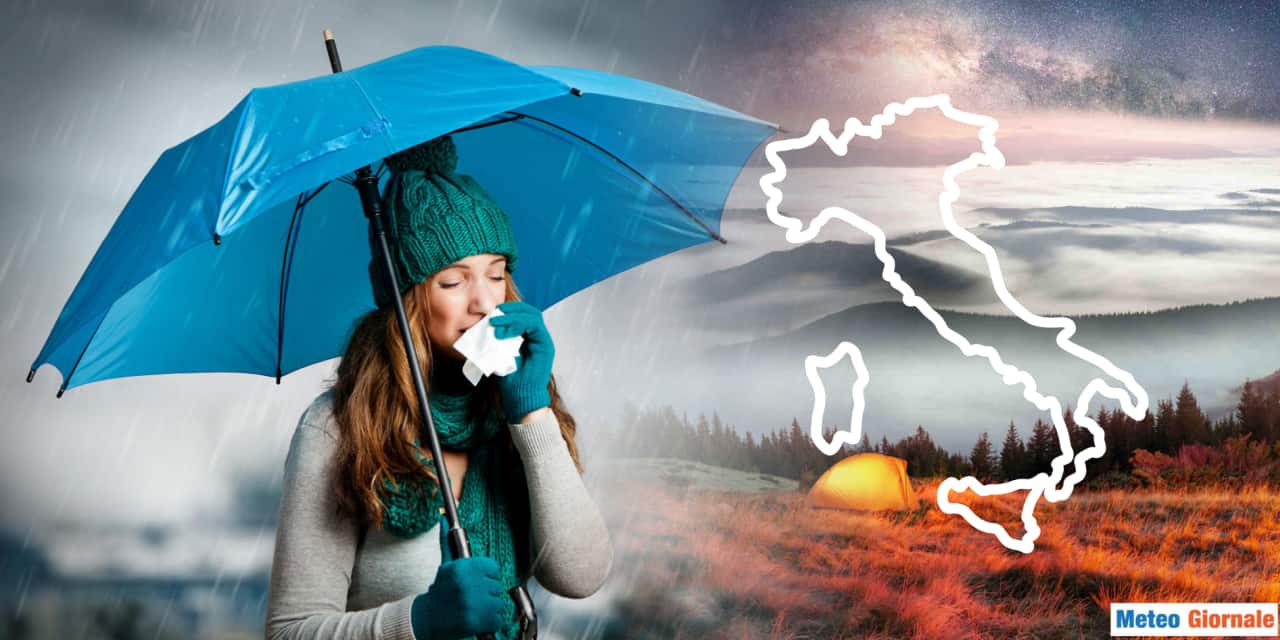 Maltempo in dirittura d'arrivo al Nord dopo metà settimana