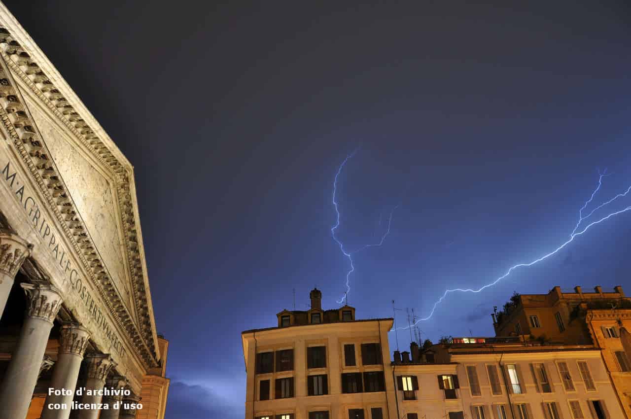 Meteo ROMA: peggioramento con precipitazioni temporalesche. Calo della temperatura