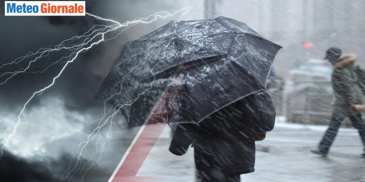 Meteo: si va verso una potente tempesta con tanta neve fino in collina