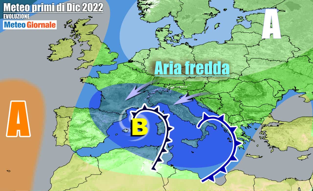 Meteo Italia: altra pioggia e freddo, nel weekend arriva la neve al Nord