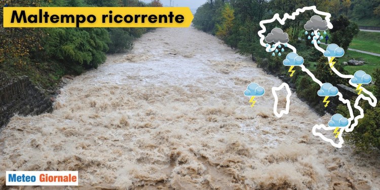 Meteo 15 giorni: in arrivo piogge, neve, freddo