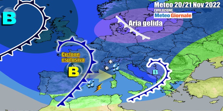 Meteo Italia: maltempo pronto a scatenarsi, con bufere di pioggia e neve