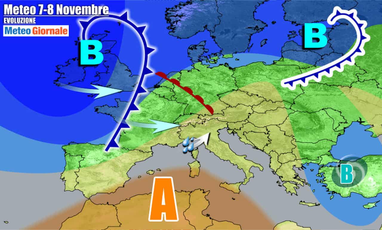 Torna l'anticiclone sull'Italia, ma seguiranno subito nuove piogge