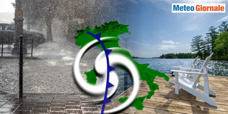 Meteo Weekend, Italia spaccata in due tra Sole e forte Maltempo