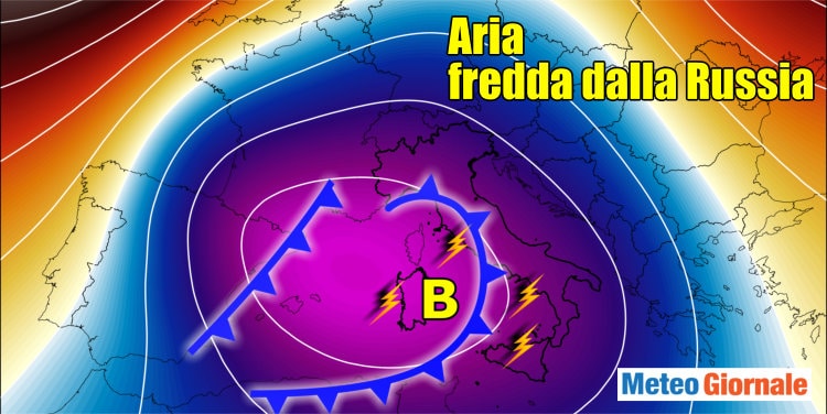 Meteo nel medio termine, entro Venerdì nuovo Maltempo in arrivo