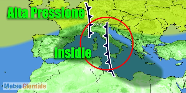Meteo d’Italia: il Sole dell’Alta Pressione sarà interrotto da serie di cambiamenti del tempo