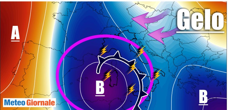 Meteo Prossima settimana, Italia ancora ostaggio del brutto tempo. Nuova area ciclonica, ma con cambio di rotta