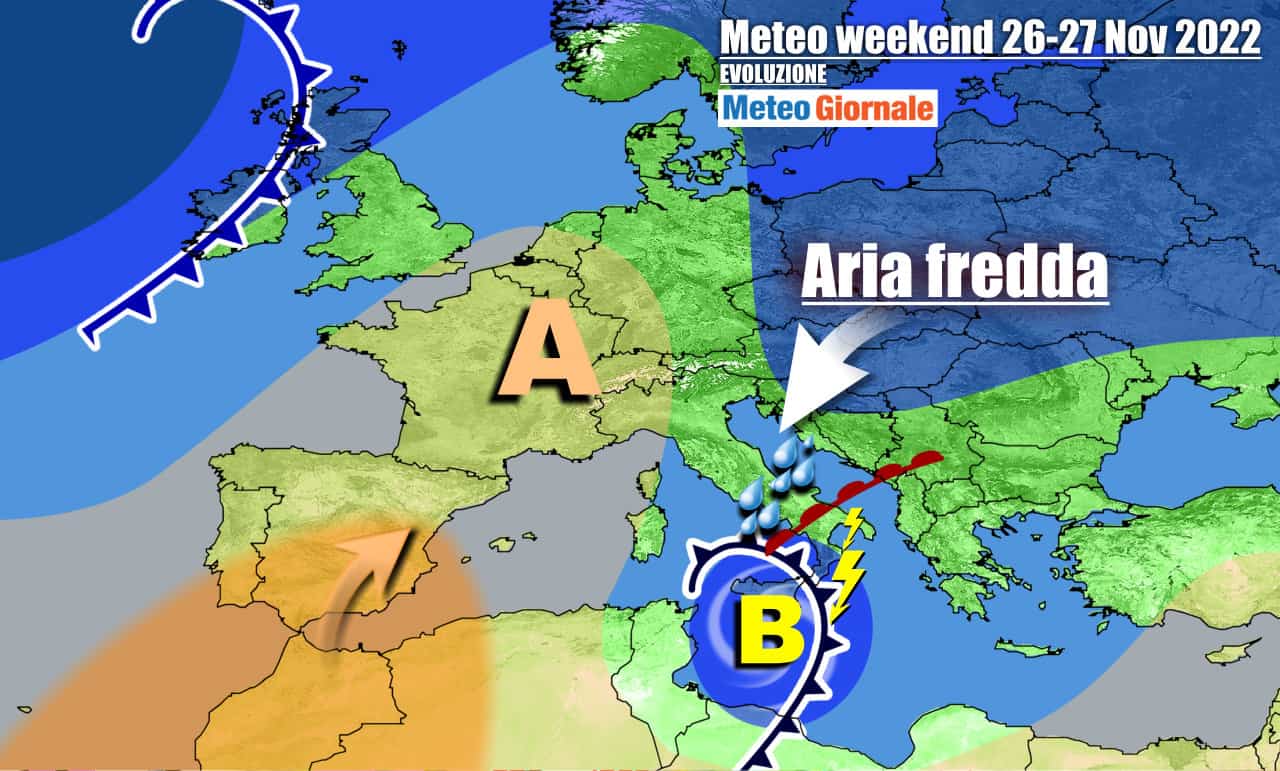 Vortice mediterraneo al Sud