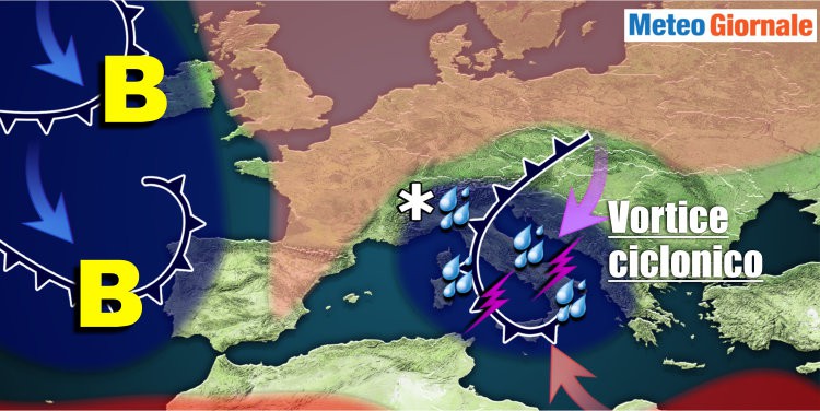 Meteo Weekend, da Sabato freddo ciclone dai Balcani