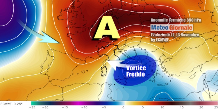 Meteo: irrompe l’aria fredda con temperature in crollo imminente