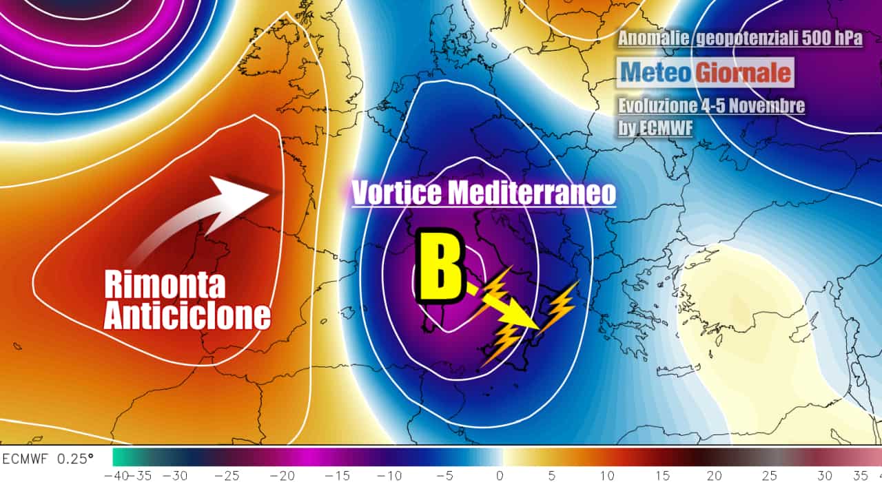 Prima seria sfuriata di maltempo dell'autunno
