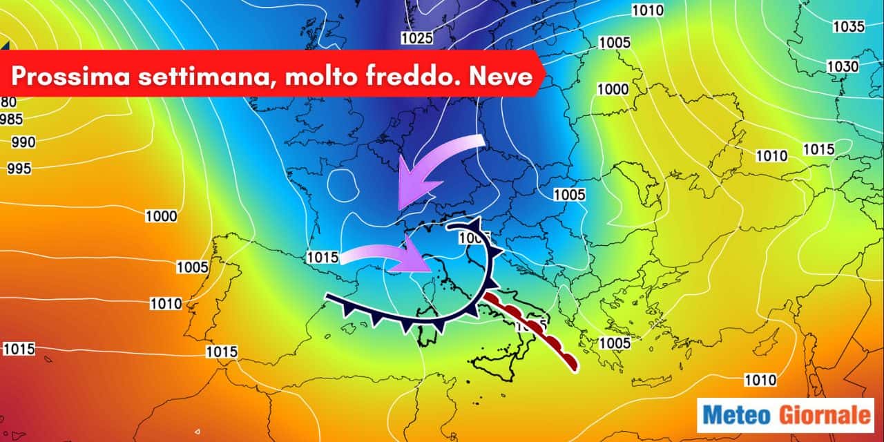 meteo con crollo temperatura e maltempo 4666