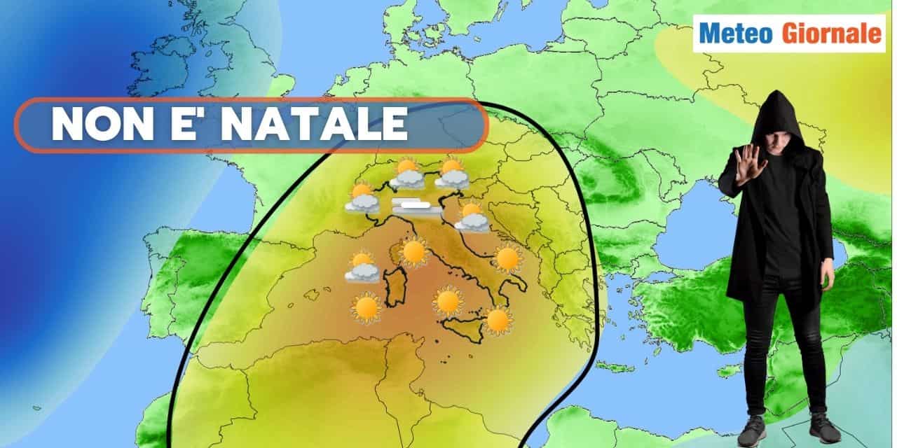 Meteo con Anticiclone Africano da record. Non sembrerà Natale