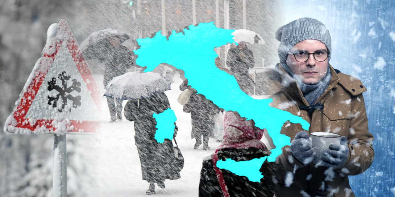 Freddo e nevicate anche in pianura