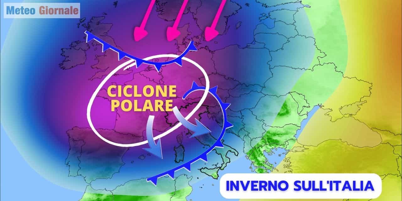Meteo: colpo di scena, in arrivo Ciclone con Neve direttamente dal Polo Nord