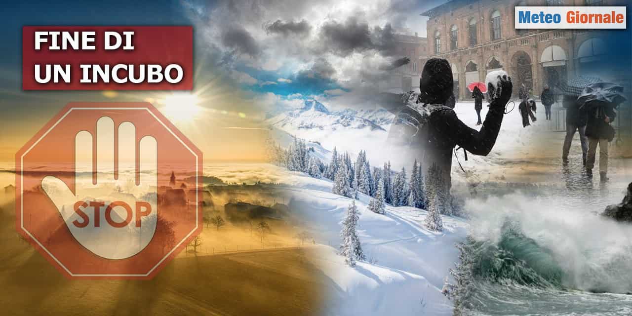 E’ la fine di un incubo meteo: gelo e neve sull’Italia confermati