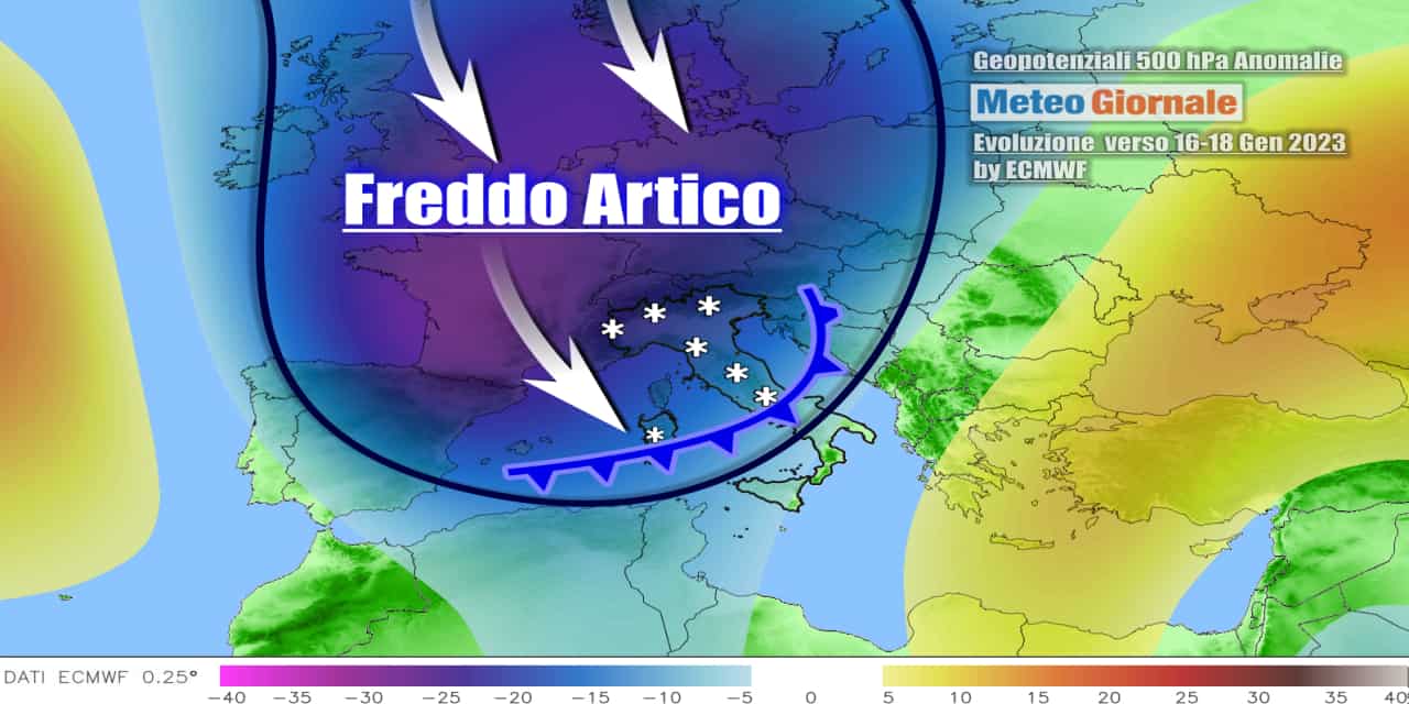 Meteo: Inverno al bivio decisivo e arriverà tutto di colpo, vediamo quando