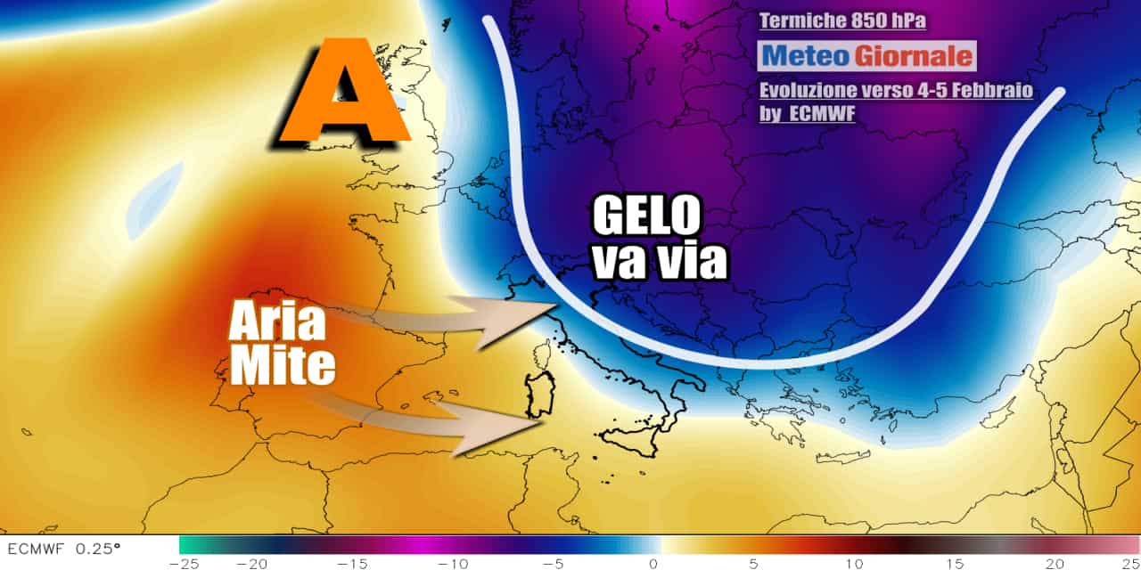 A Febbraio potrebbe stravolgersi il quadro dopo i primi giorni di freddo