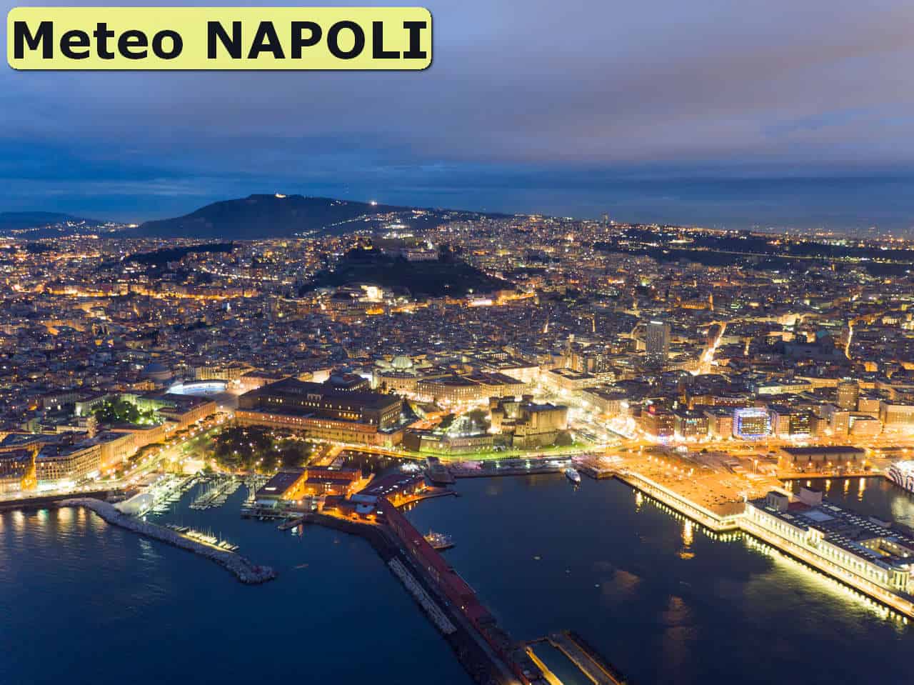 Meteo NAPOLI. Peggioramento anche sensibile. Vento forte e poi calo della temperatura