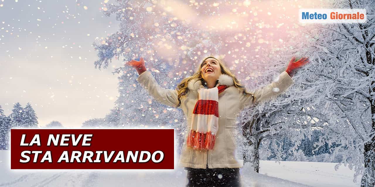 la neve sta arrivando meteogiornale 190123