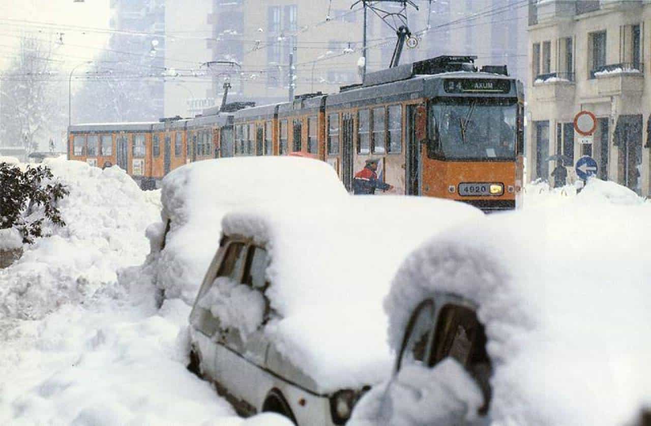 la nevicata storica di milano