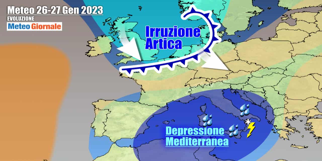 Altro freddo artico in arrivo sull'Italia