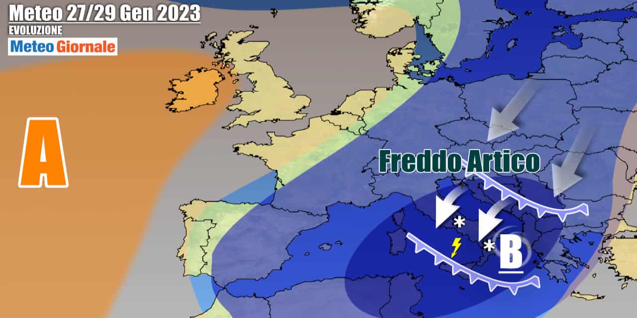 Neve e freddo per il weekend