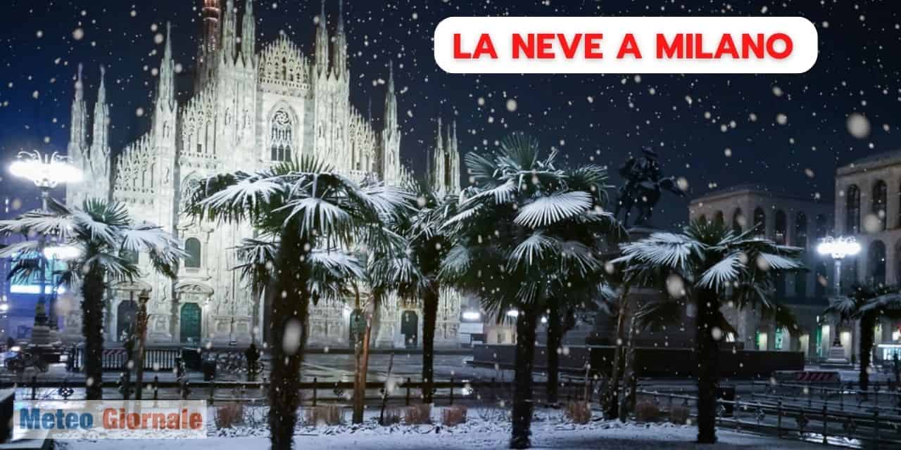 Meteo e previsioni di Neve a MILANO, stavolta arriva