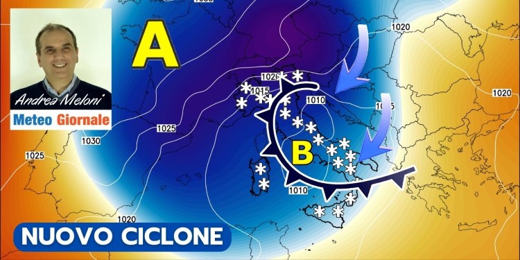 Meteo Italia, irrequieto ciclone mediterraneo. Neve anche in pianura. Fortissima sui rilievi