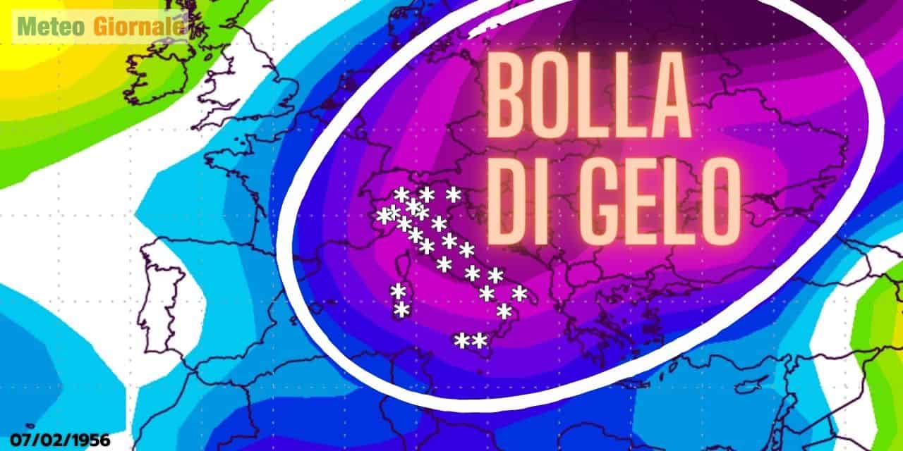 meteo e grande gelo 1956 7 febbraio 1956