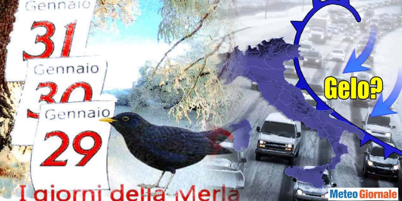 Il grande freddo punterà l'Italia, ma non si sa per i giorni della merla. Inverno alla riscossa