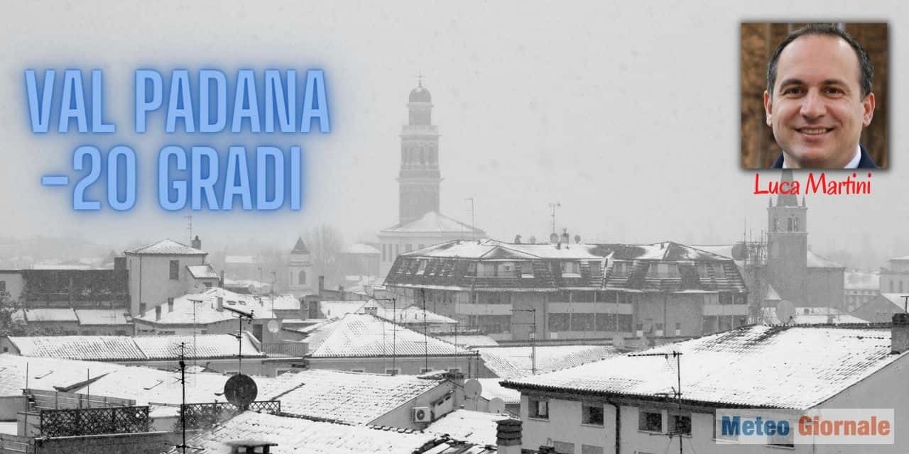 meteo grande gelo 1956 15 febbraio val padana 20 gradi