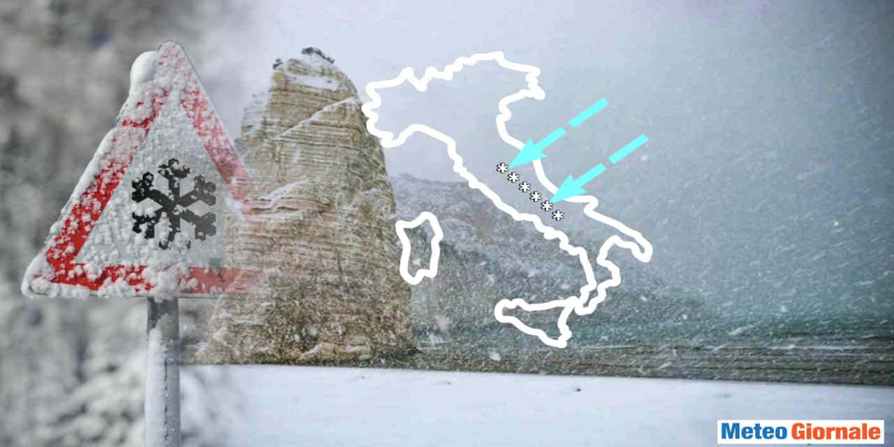 Meteo: tormente di neve con l’Adriatic Effect Snow, ecco di che si tratta