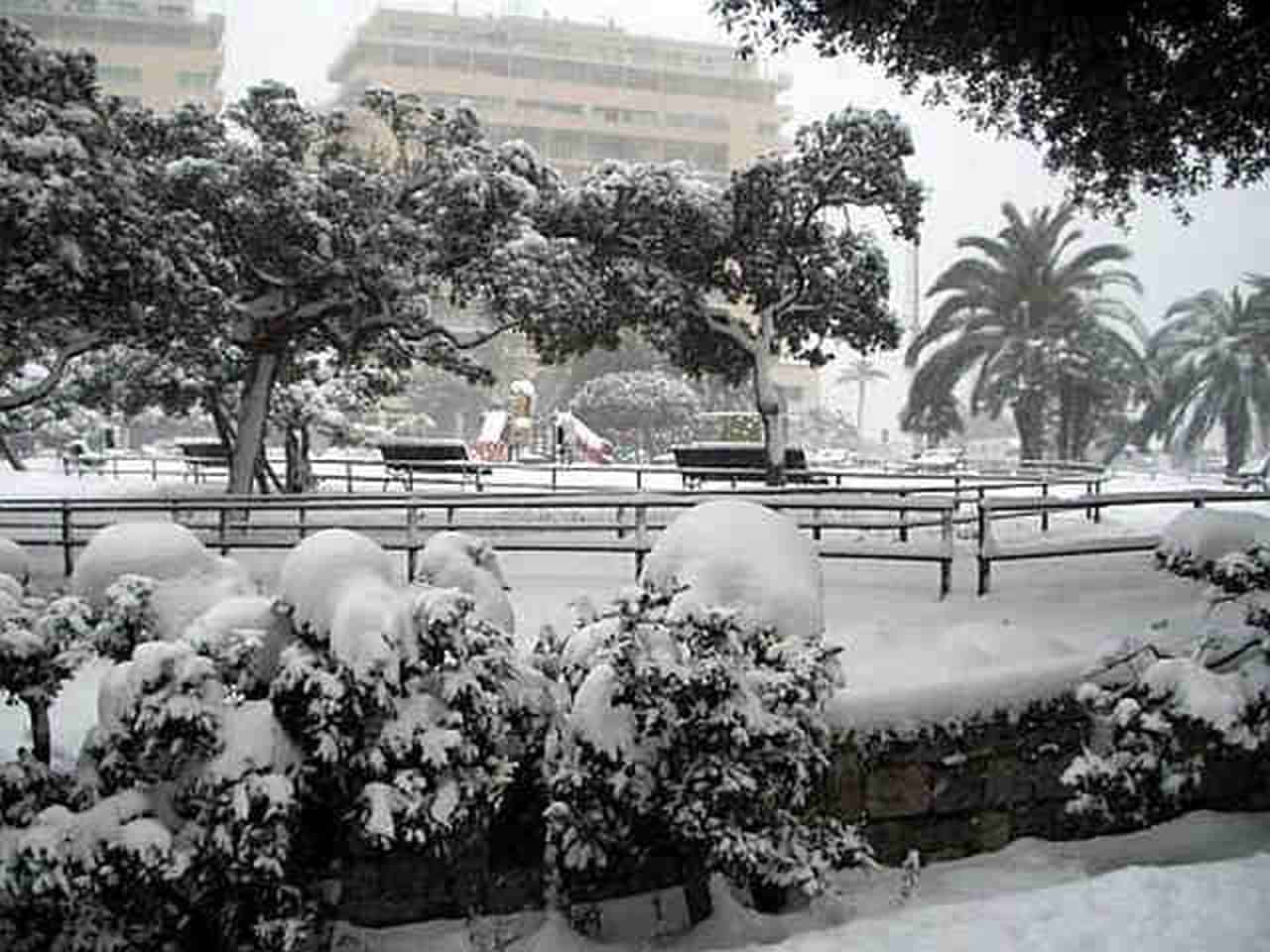 Grande neve anche su Genova